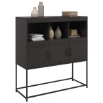 vidaXL Dulap, negru, 100,5x39x107 cm, oțel