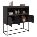 vidaXL Dulap, negru, 100,5x39x107 cm, oțel