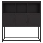 vidaXL Dulap, negru, 100,5x39x107 cm, oțel