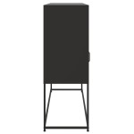 vidaXL Dulap, negru, 100,5x39x107 cm, oțel