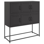 vidaXL Dulap, negru, 100,5x39x107 cm, oțel