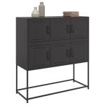 vidaXL Dulap, negru, 100,5x39x107 cm, oțel