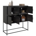 vidaXL Dulap, negru, 100,5x39x107 cm, oțel