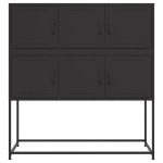 vidaXL Dulap, negru, 100,5x39x107 cm, oțel