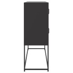 vidaXL Dulap, negru, 100,5x39x107 cm, oțel