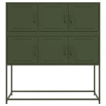 vidaXL Dulap, verde măsliniu, 100,5x39x107 cm, oțel