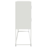 vidaXL Dulap, alb, 100,5x39x107 cm, oțel