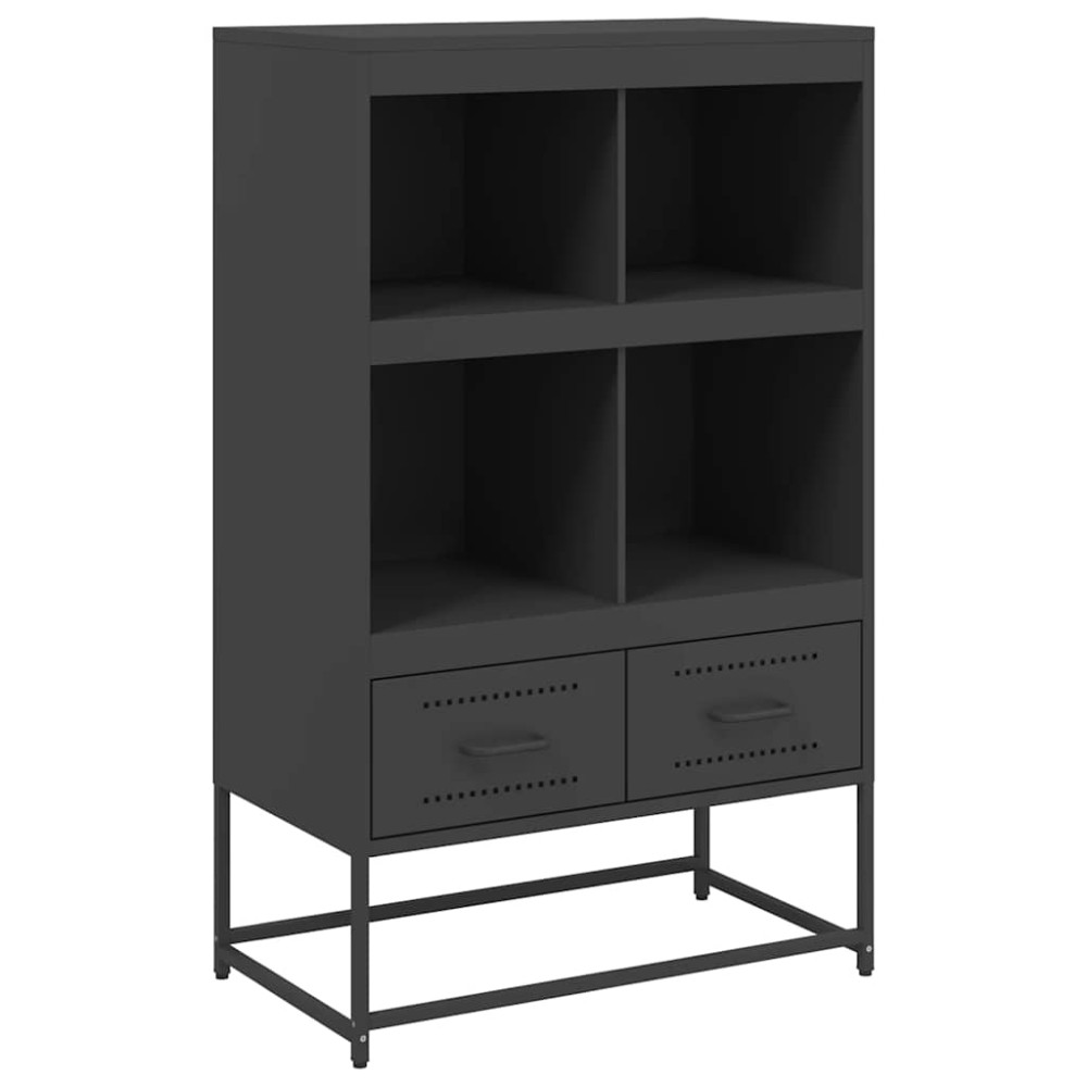 vidaXL Dulap înalt, negru, 68x39x111,5 cm, oțel