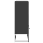 vidaXL Dulap înalt, negru, 68x39x111,5 cm, oțel