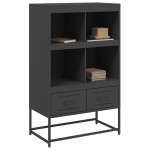 vidaXL Dulap înalt, negru, 68x39x111,5 cm, oțel