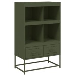 vidaXL Dulap înalt, verde măsliniu, 68x39x111,5 cm, oțel vidaXL Dulap înalt, verde măsliniu, 68x39x111,5 cm, oțel