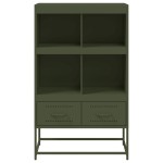 vidaXL Dulap înalt, verde măsliniu, 68x39x111,5 cm, oțel vidaXL Dulap înalt, verde măsliniu, 68x39x111,5 cm, oțel
