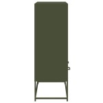 vidaXL Dulap înalt, verde măsliniu, 68x39x111,5 cm, oțel vidaXL Dulap înalt, verde măsliniu, 68x39x111,5 cm, oțel