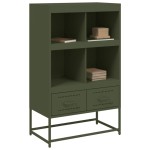 vidaXL Dulap înalt, verde măsliniu, 68x39x111,5 cm, oțel vidaXL Dulap înalt, verde măsliniu, 68x39x111,5 cm, oțel