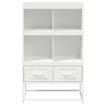 vidaXL Dulap înalt, alb, 68x39x111,5 cm, oțel vidaXL Dulap înalt, alb, 68x39x111,5 cm, oțel