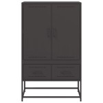 vidaXL Dulap înalt, negru, 68x39x111,5 cm, oțel
