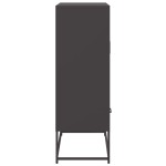 vidaXL Dulap înalt, negru, 68x39x111,5 cm, oțel