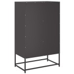 vidaXL Dulap înalt, negru, 68x39x111,5 cm, oțel