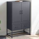 vidaXL Dulap înalt, antracit, 68x39x111,5 cm, oțel vidaXL Dulap înalt, antracit, 68x39x111,5 cm, oțel