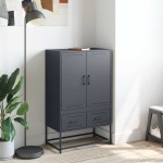 vidaXL Dulap înalt, antracit, 68x39x111,5 cm, oțel vidaXL Dulap înalt, antracit, 68x39x111,5 cm, oțel