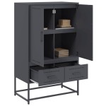 vidaXL Dulap înalt, antracit, 68x39x111,5 cm, oțel vidaXL Dulap înalt, antracit, 68x39x111,5 cm, oțel