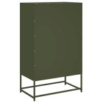 vidaXL Dulap înalt, verde măsliniu, 68x39x111,5 cm, oțel vidaXL Dulap înalt, verde măsliniu, 68x39x111,5 cm, oțel