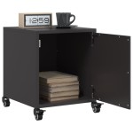 vidaXL Noptiere, 2 buc., negru, 36x39x43,5 cm, oțel vidaXL Noptiere, 2 buc., negru, 36x39x43,5 cm, oțel