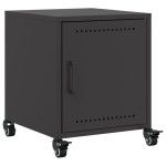 vidaXL Noptiere, 2 buc., negru, 36x39x43,5 cm, oțel vidaXL Noptiere, 2 buc., negru, 36x39x43,5 cm, oțel
