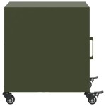 vidaXL Noptiere, 2 buc., verde olive, 36x39x43,5 cm, oțel vidaXL Noptiere, 2 buc., verde olive, 36x39x43,5 cm, oțel