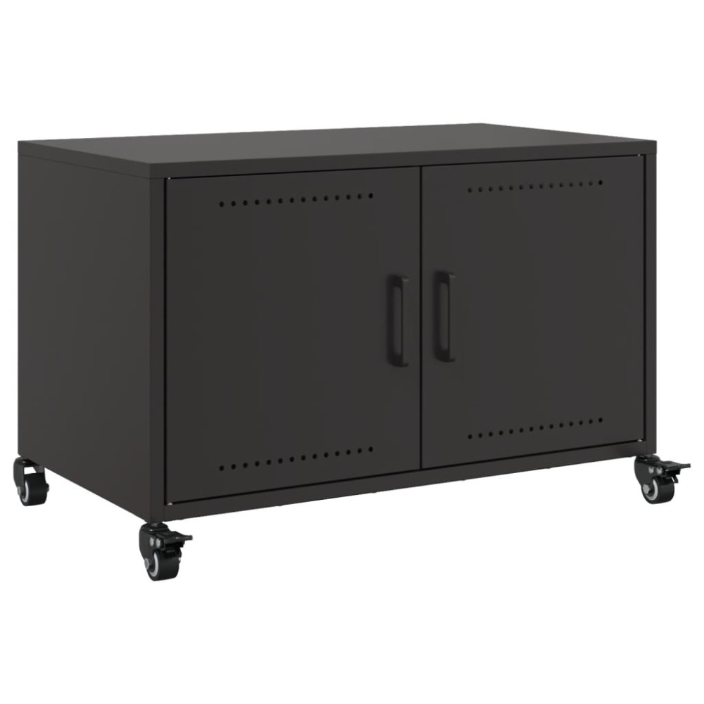 vidaXL Dulap TV, negru, 68x39x43,5 cm, oțel