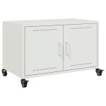 vidaXL Dulap TV, alb, 68x39x43,5 cm, oțel vidaXL Dulap TV, alb, 68x39x43,5 cm, oțel