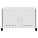 vidaXL Dulap TV, alb, 68x39x43,5 cm, oțel vidaXL Dulap TV, alb, 68x39x43,5 cm, oțel