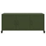 vidaXL Dulap TV, verde măsliniu, 100,5x39x43,5 cm, oțel