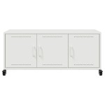 vidaXL Dulap TV, alb, 100,5x39x43,5 cm, oțel vidaXL Dulap TV, alb, 100,5x39x43,5 cm, oțel