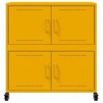 vidaXL Dulap, galben muștar, 68x39x72 cm, oțel vidaXL Dulap, galben muștar, 68x39x72 cm, oțel