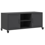 vidaXL Dulap TV, negru, 100,5x39x43,5 cm, oțel
