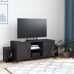 vidaXL Dulap TV, negru, 100,5x39x43,5 cm, oțel