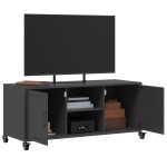 vidaXL Dulap TV, negru, 100,5x39x43,5 cm, oțel