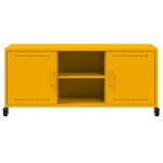 vidaXL Dulap TV, galben muștar, 100,5x39x43,5 cm, oțel