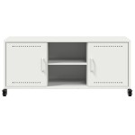 vidaXL Dulap TV, alb, 100,5x39x43,5 cm, oțel vidaXL Dulap TV, alb, 100,5x39x43,5 cm, oțel