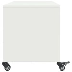 vidaXL Dulap TV, alb, 100,5x39x43,5 cm, oțel vidaXL Dulap TV, alb, 100,5x39x43,5 cm, oțel