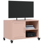 vidaXL Dulap TV, roz, 68x39x43,5 cm, oțel