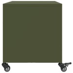 vidaXL Dulap TV, verde măsliniu, 68x39x43,5 cm, oțel vidaXL Dulap TV, verde măsliniu, 68x39x43,5 cm, oțel