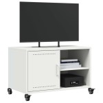 vidaXL Dulap TV, alb, 68x39x43,5 cm, oțel vidaXL Dulap TV, alb, 68x39x43,5 cm, oțel