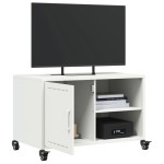 vidaXL Dulap TV, alb, 68x39x43,5 cm, oțel vidaXL Dulap TV, alb, 68x39x43,5 cm, oțel