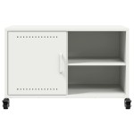 vidaXL Dulap TV, alb, 68x39x43,5 cm, oțel vidaXL Dulap TV, alb, 68x39x43,5 cm, oțel
