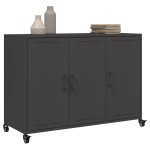 vidaXL Dulap, negru, 100,5x39x72 cm, oțel