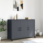 vidaXL Dulap, antracit, 100,5x39x72 cm, oțel