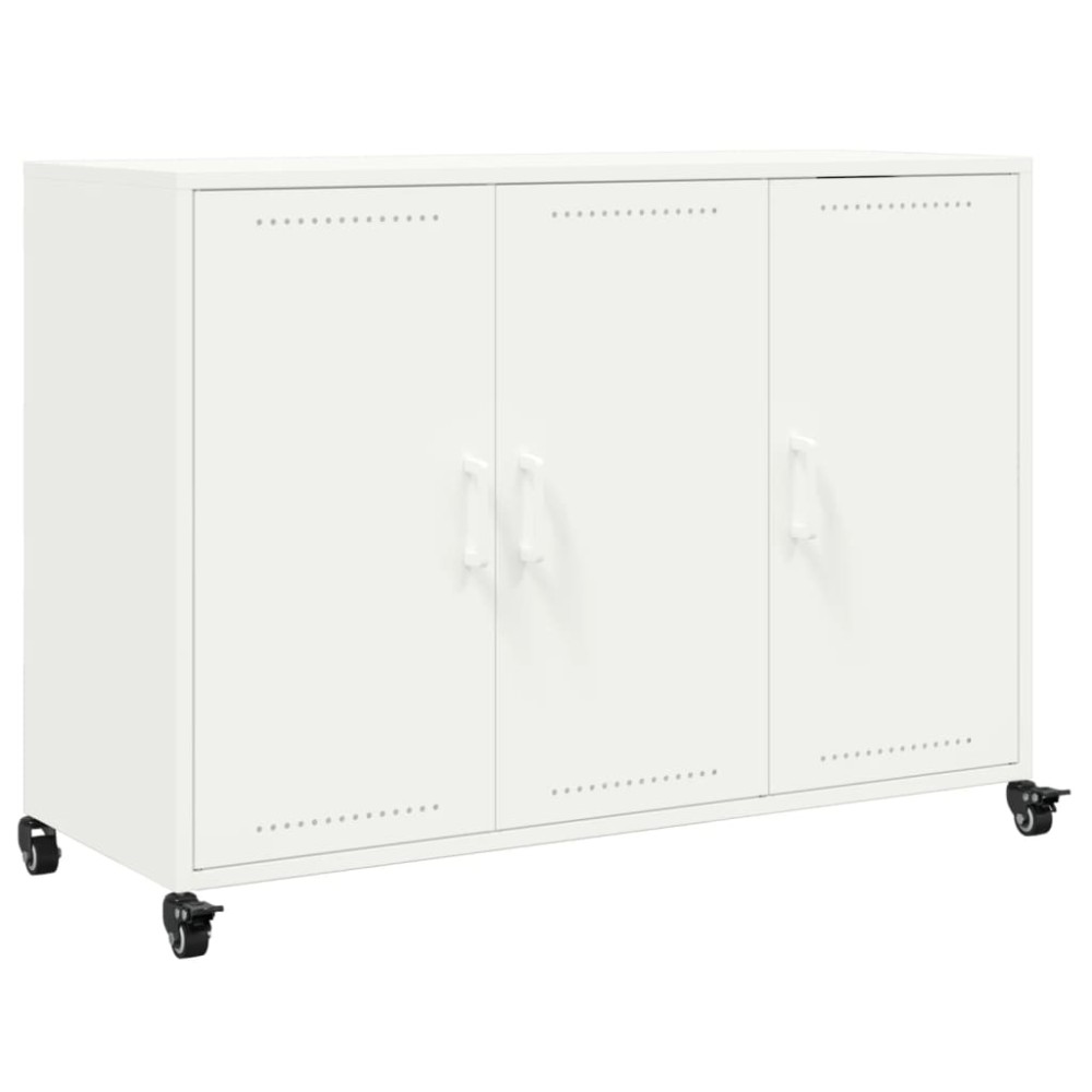 vidaXL Dulap, alb, 100,5x39x72 cm, oțel