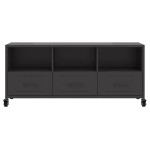 vidaXL Dulap TV, negru, 100,5x39x43,5 cm, oțel